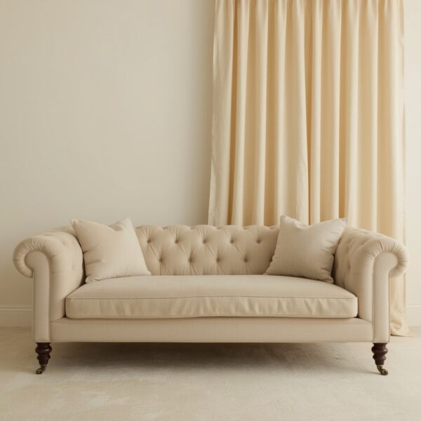 Modern Velvet Sofa - Image 4